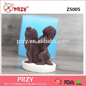 PRZY Hot Vintage Sex DIY Craft Silicone Mold for Valentine's Day Art Classic Sensual Candle Mould
