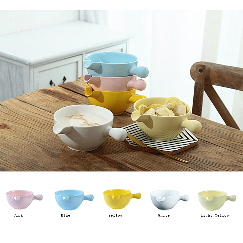 Tableware Lovely Korean Style Ceramic Bowl Home Fruit Salad Vegetable Bowl Porcelain Table Food Bowl