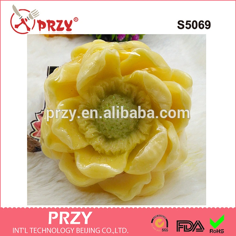 S5069 lotus 3d silicone soap molds food grade silicone candle mold handmade silicone molds