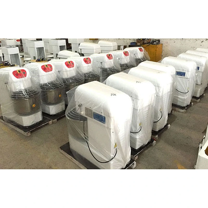 Good design commercial stainless steel double speed spiral dough mixer and flour mixing machine prices