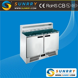 Mable Top Refrigerated Table For Salad Pizza Sandwich 5 Pans (SY-RST900M SUNRRY)