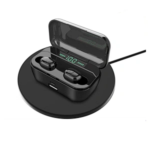 New G6S tws 5.0 in earphone wireless earphone portable earphone headphone with LCD case compatible wireless fast charging