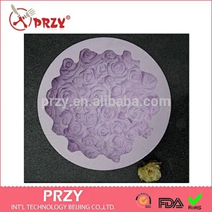 S7014 Flower ball soap mold 3d rose mold for soap silicone rubber mold