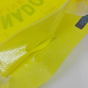 5kg transparent plastic bopp laminated basmati rice packing bag with D cut handle
