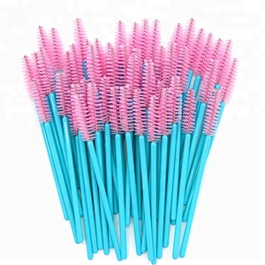private label 120pcs disposable eyelash extension brush mascara wands lashes makeup brush applicator for eyelash extensions