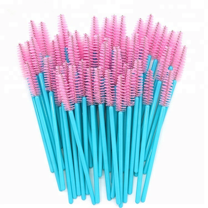 private label 120pcs disposable eyelash extension brush mascara wands lashes makeup brush applicator for eyelash extensions