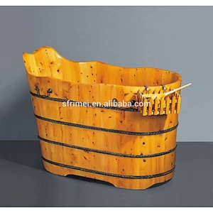 Hot Selling Massage Barrel Wooden Bath Tub With Handle