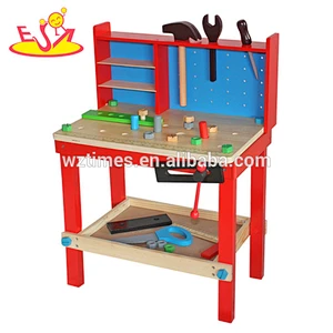 2018 wholesale kids wooden tool play set new design baby wooden tool play set cheap children wooden tool play set W03D044