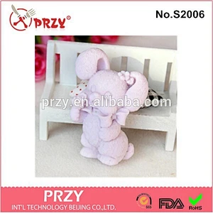 S2006 PRZY Best selling rabbit silicone soap moulds,silicone mold for concrete