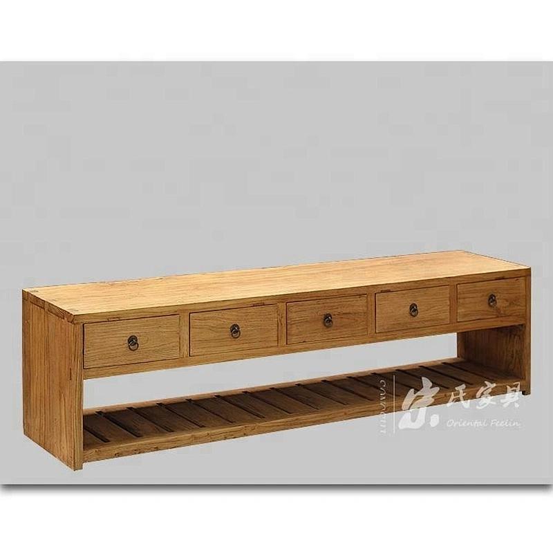 wholesale new designs rustic reclaimed wooden tv cabinet oriental furniture