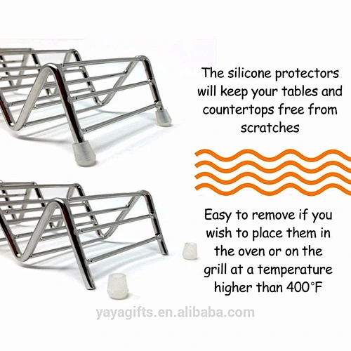 Taco Holders: 4/5 Stack Stainless Steel Taco Stand Holders
