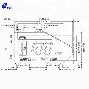 custom speedometer odometer lcd display for motorcycle