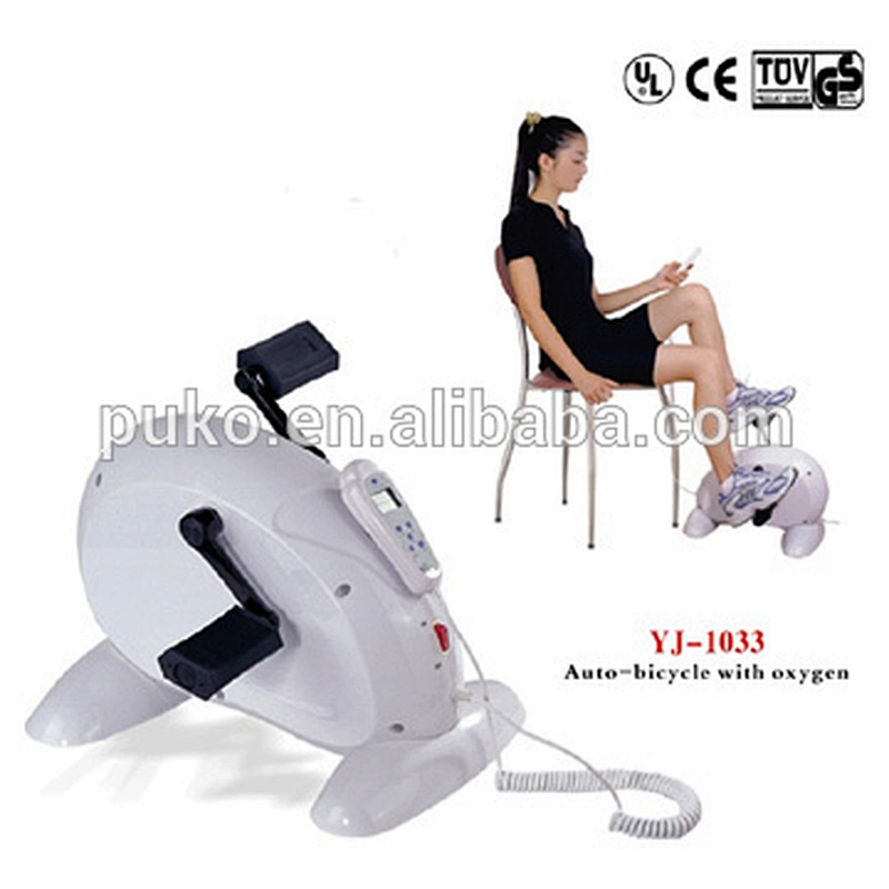Motorized mini exercise bike efficient aerobic training machine