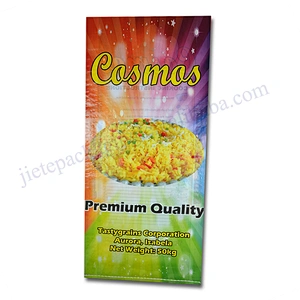 New design printing 50kg plastic bopp laminated pp woven basmati rice packaging bag