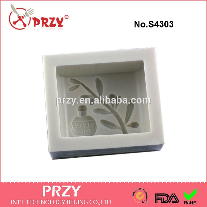 S4303 Olive Oil Handmade Soap Silicone Mold For Soap