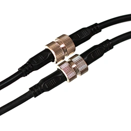 Hot Sale 2 pin metal nut waterproof led connector and cable