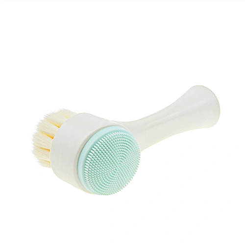 Professional Makeup brushes synthetic hair and silicone double sides face cleaning brush oval multi-purpose makeup brush