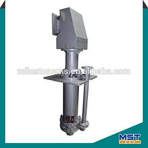 Vertical submersible pump slurry hydraulic