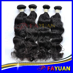 100% unprocessed raw deep wave hair natural color from Indian hair distributors in Guangzhou,China