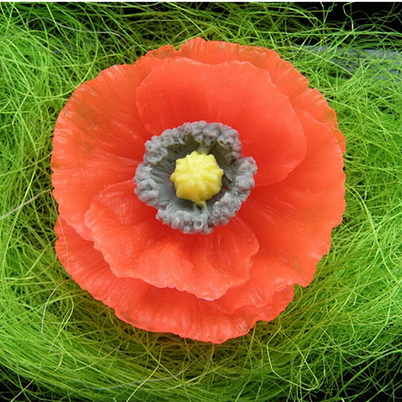 Poppy 3d silicone Mold of Field Ethnic Flowers