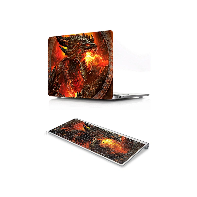 animal case 2 in 1 laptop matte hard case waterproof equipment case and keyboard cover 11 12 13 15 Touch bar