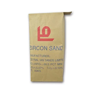 Custom wholesale brown cube kraft paper bag for mortar pack 40kg