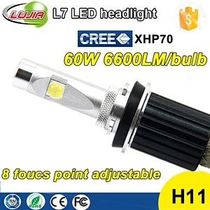 60w automobiles & motorcycles New Arrivel L7 xhp70 6600lm H11 Car Led headlight Bulbs PJG19/2(16) Conversion Kits