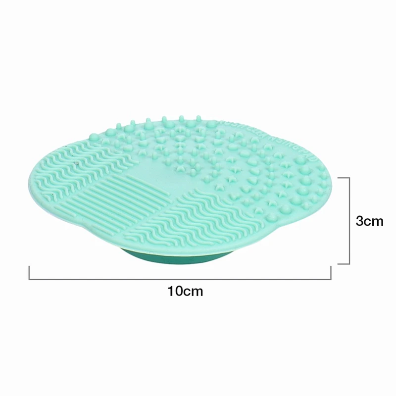Wholesale makeup tools silicone makeup brush cleaner pad with suction pad