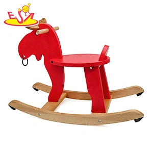 New arrival vintage wooden mini rocking horse for baby W16D062
