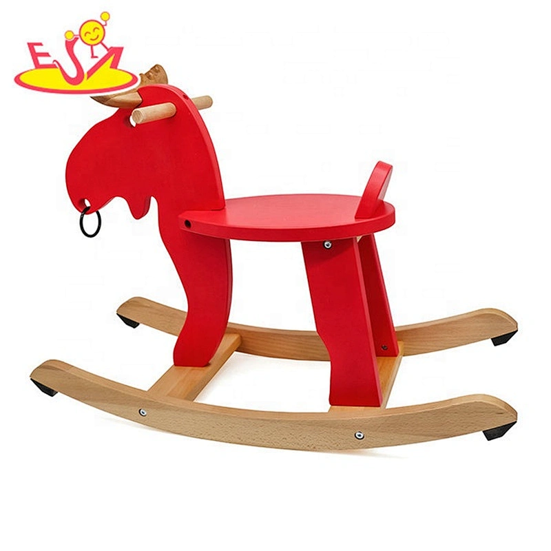 New arrival vintage wooden mini rocking horse for baby W16D062