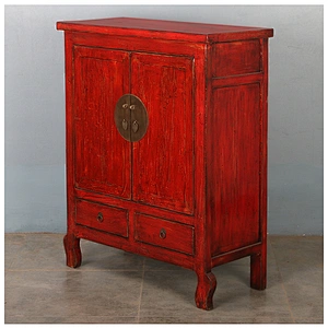 Chinese high glossy antique furniture old cabinet