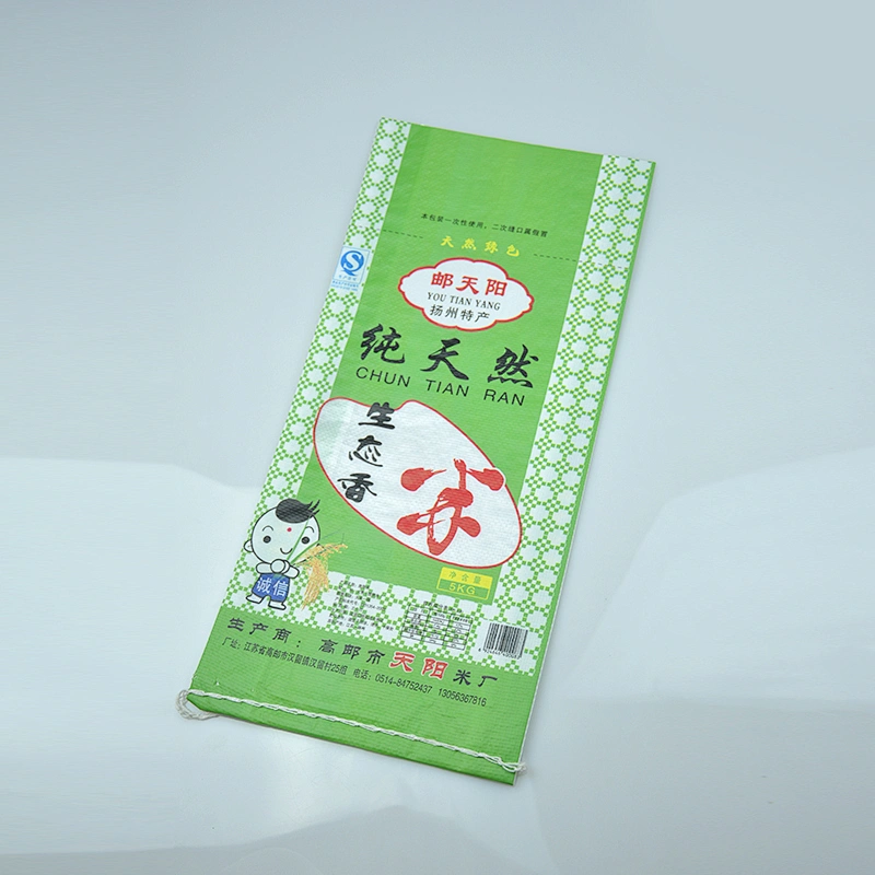 PP wove rice bags material, pp rice bag 5kg