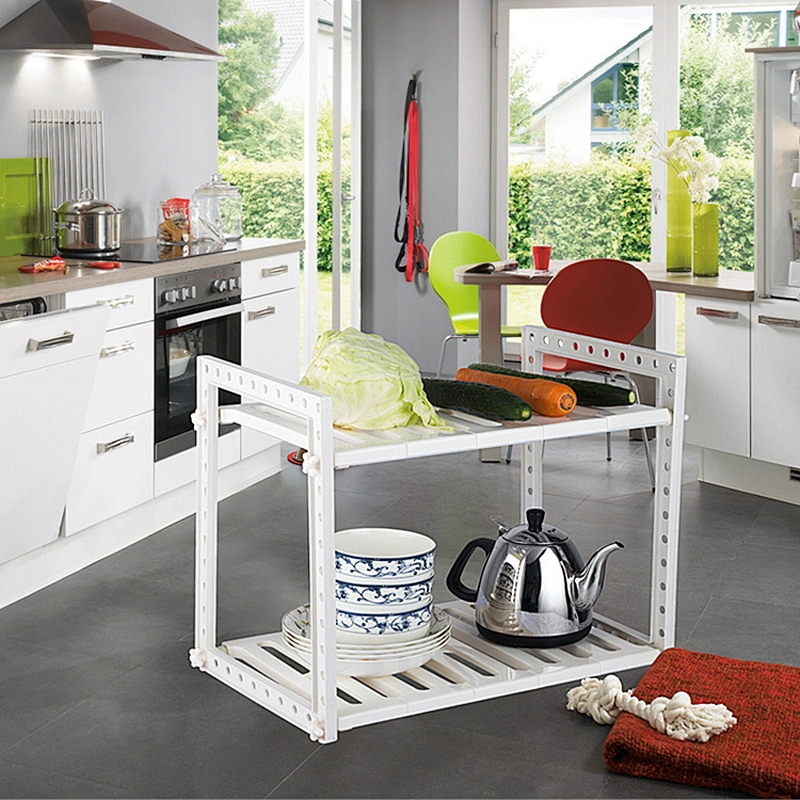 2 tier multifunctional storage rack/grocery rack/kitchen utensil drying rack