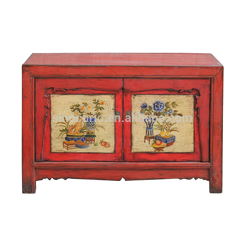 Chinese antique Beijing furniture high gloss Mongolian furniture sideboard
