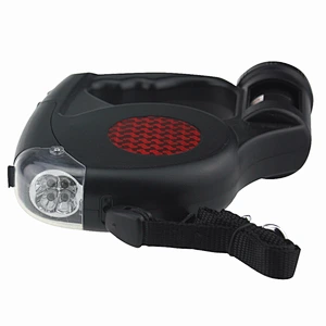 16ft Automatic Retractable Dog Leash Pet Collar With 4 LED Light & Garbage Bags Popular