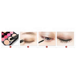 Double ended applicator make up brush eyeshadow sponge brush