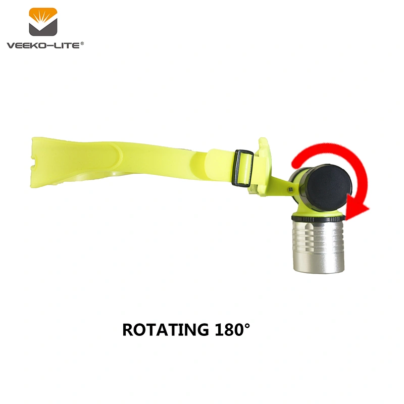 30 METERS PROFESSIONAL WATERPROOF DIVING PLASTIC LED HEADLIGHT AAA BATTERY 2018 HOT SELLING 120 LUMENS