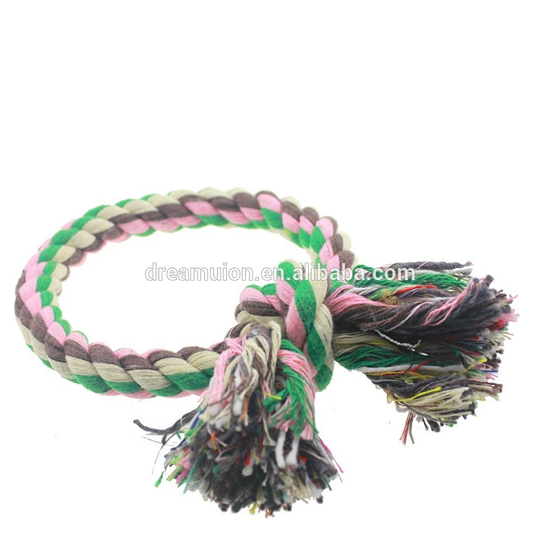 Puppy Dog Pet cotton O Rope Toys Chew knot Play