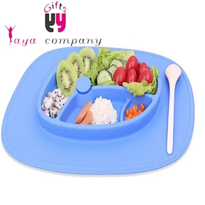 Easy to clean New design and Fashion silicone rubber placemat for kids