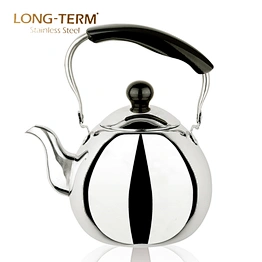 0.7MM Durable L21360115 Round Shape Commercial Stainless Steel Arabic Tea Pot