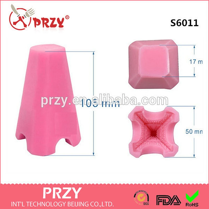 3D Eifel Tower Soap Mold Flexible Silicone Mold Resin Mold