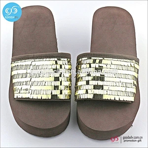 Guangzhou wholesale ladies fashion high heel shoes cheap custom eva women slipper