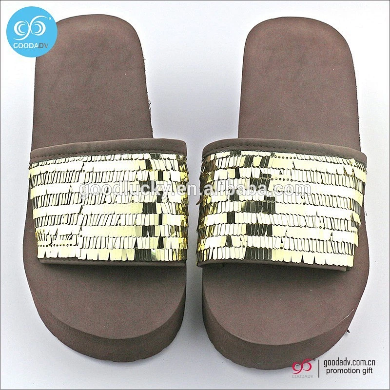 Guangzhou wholesale ladies fashion high heel shoes cheap custom eva women slipper