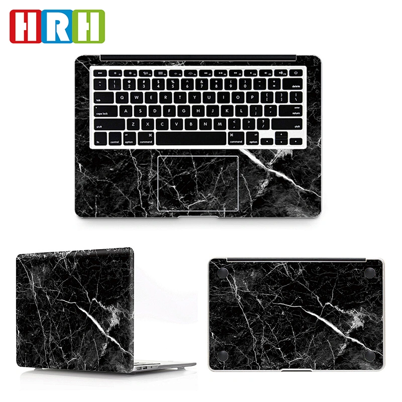 Marble Black Decal skin sticker for macbook pro 13 15 retina air