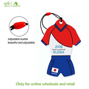 Japanese football novelty T-shirt shape Cup 2018, hanging air freshener, new design product in stock