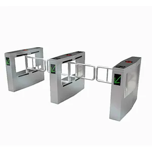Shopping Mall Automatic Half Height Swing Turnstile With QC Code Reader