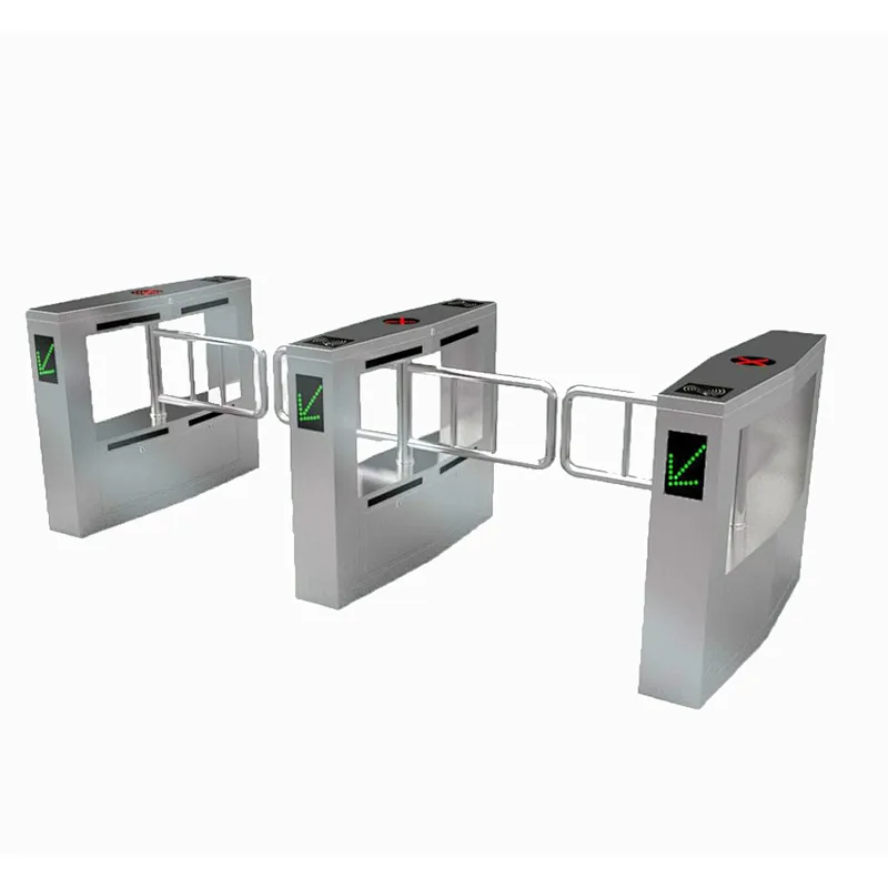 Shopping Mall Automatic Half Height Swing Turnstile With QC Code Reader