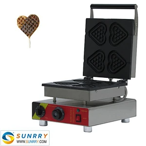 Electric automatic heart shape waffle pop cake maker