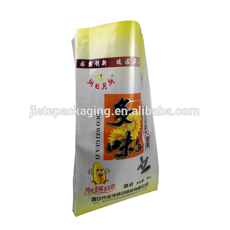 Customized pearlized film laminated plastic pp woven sunflower seed bag