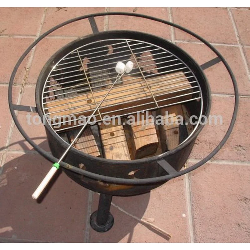 32 inch 8 pcs wooden handle telescoping Barbecue forks set
